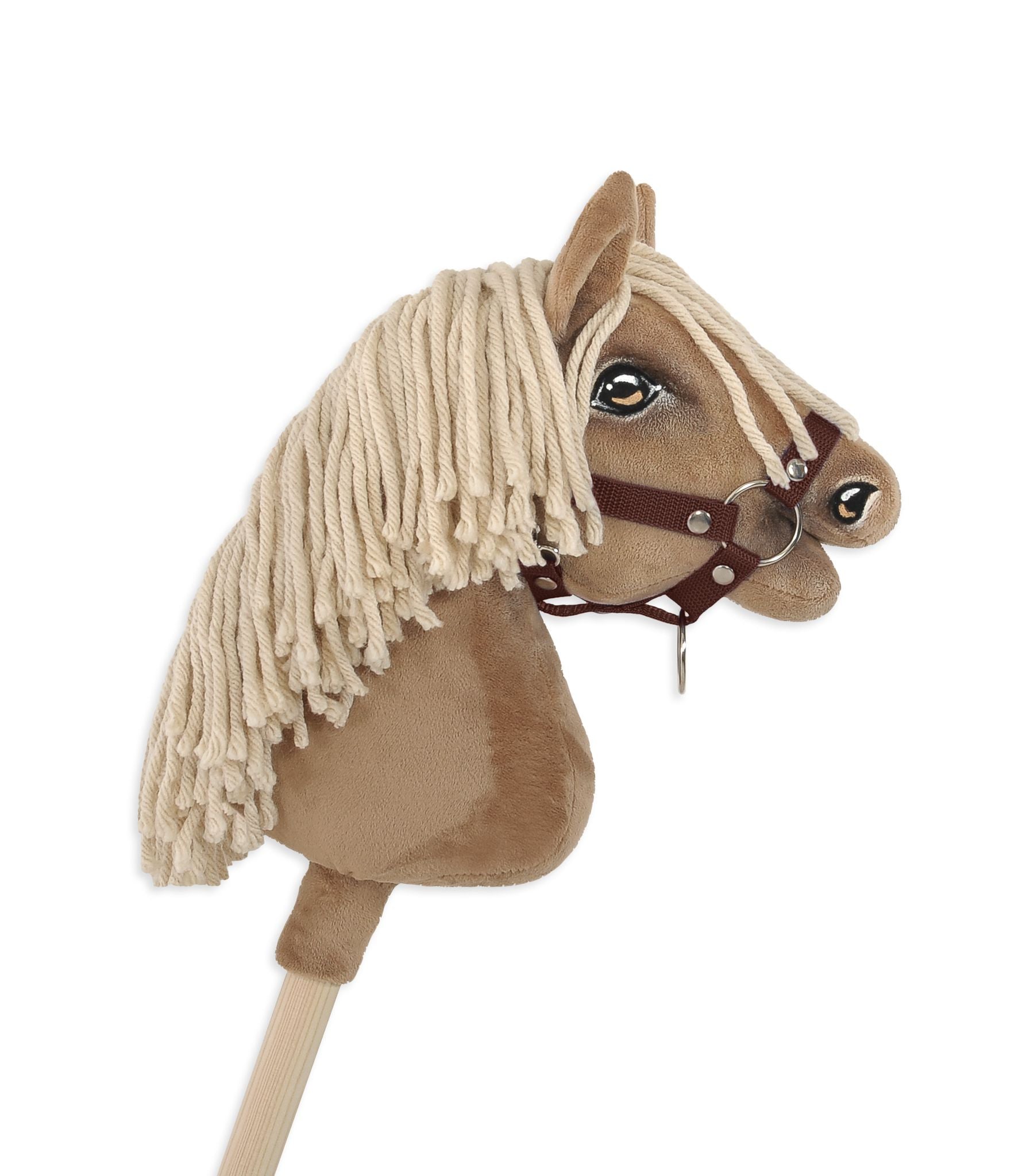 Hobby Horse grimma - hästgrimma - smutsavvisande och slitstark polyester, storlek A4 Liten, brun