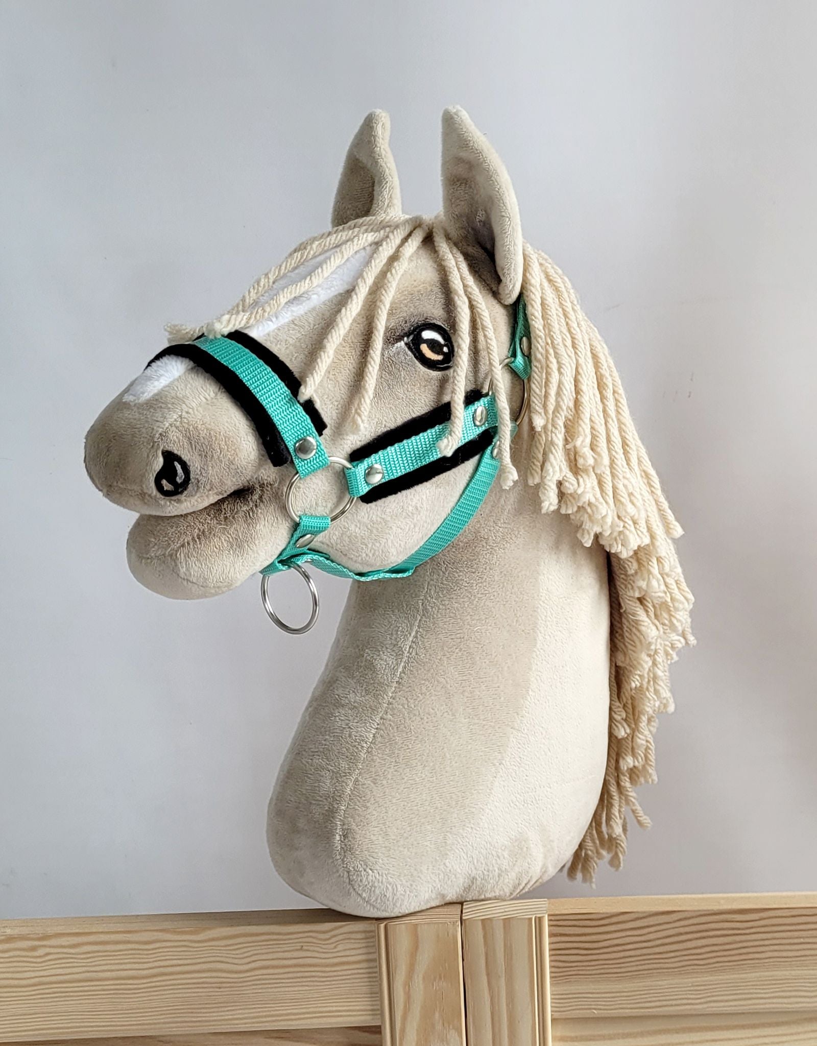 Verstelbare halster - paardenhalster - met zachte voering voor Hobby Horse A3, comfortabel