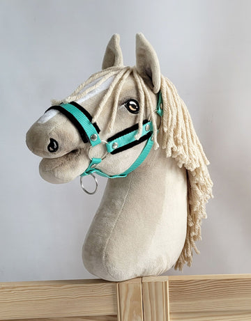 Verstelbare halster - paardenhalster - met zachte voering voor Hobby Horse A3, comfortabel