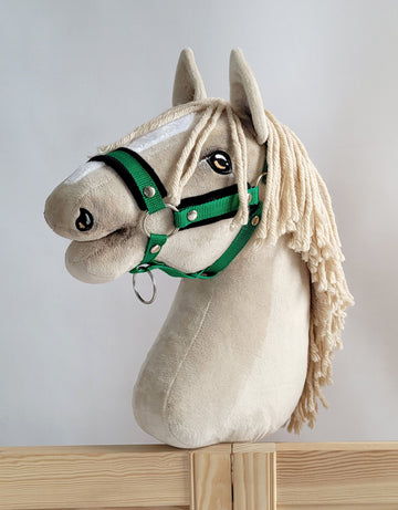 Verstelbaar hoofdstel, halster, extra comfort - robuust nylon & zacht pluche voor hobby paard