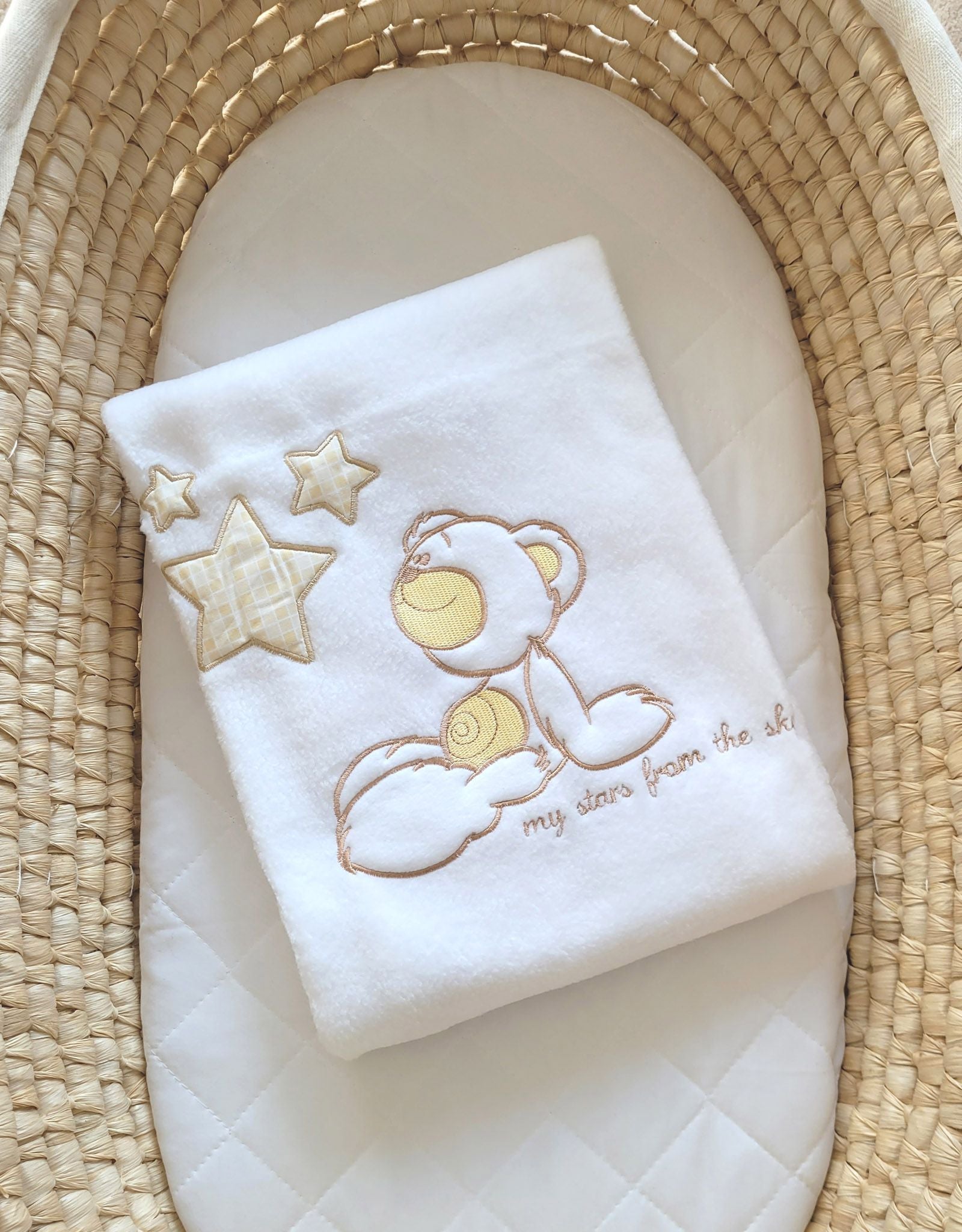 Polar fleece babydeken - wikkeldeken - zacht & warm voor pasgeborenen, snelle droogtijd