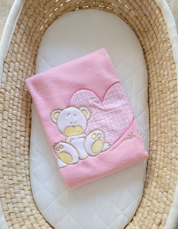 Babysdeken fleece - babydeken - warm & zacht voor wieg of wandelwagen