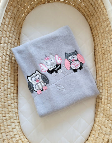 Polarfleecefilt - babyfilt - extra mjuk och varm för nyfödda, 70x100 cm