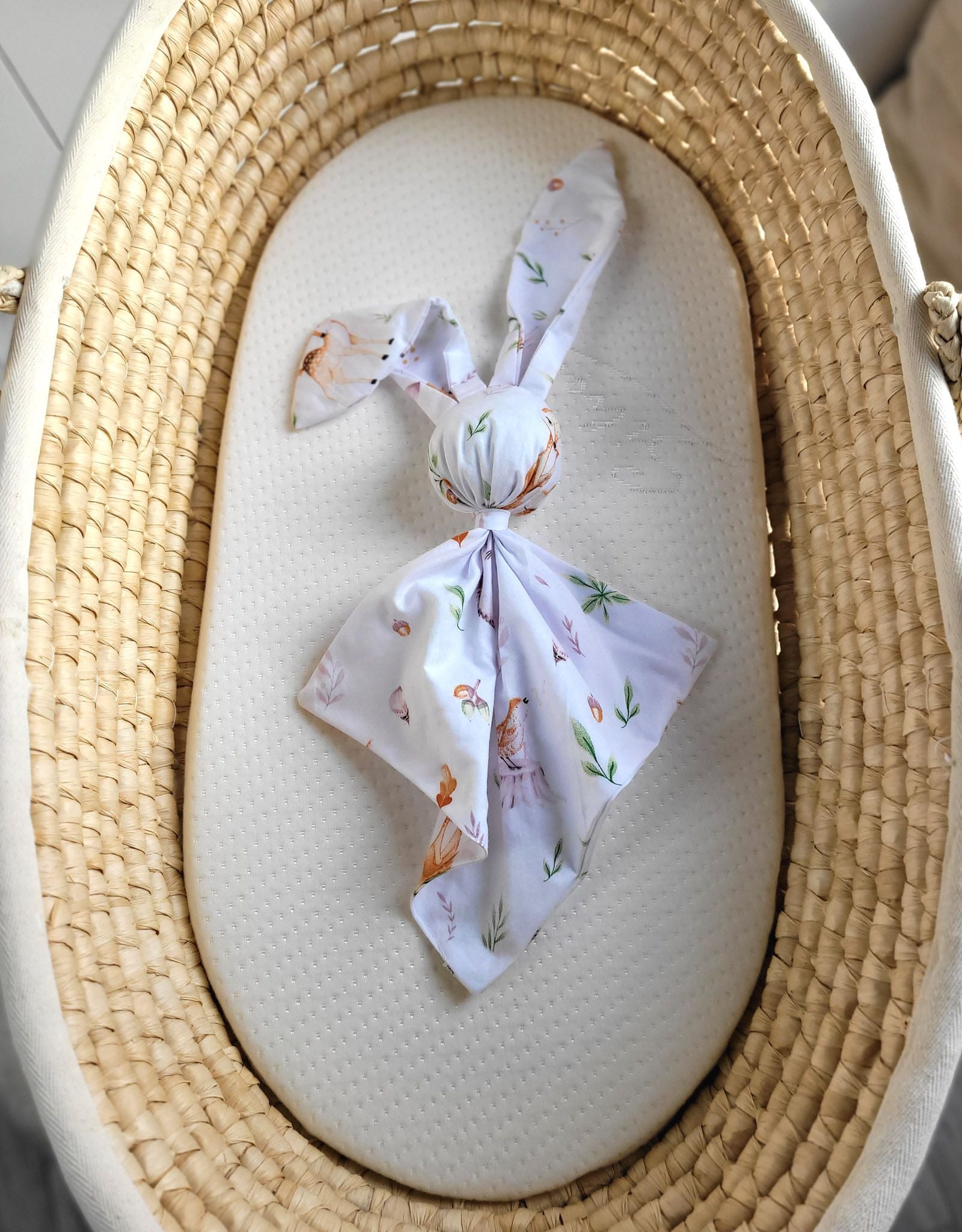 Konijnenknuffeldoekje, babydeken, dubbel katoen – extra zacht & duurzaam