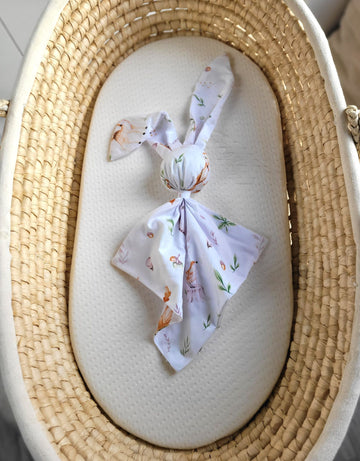 Konijnenknuffeldoekje, babydeken, dubbel katoen – extra zacht & duurzaam