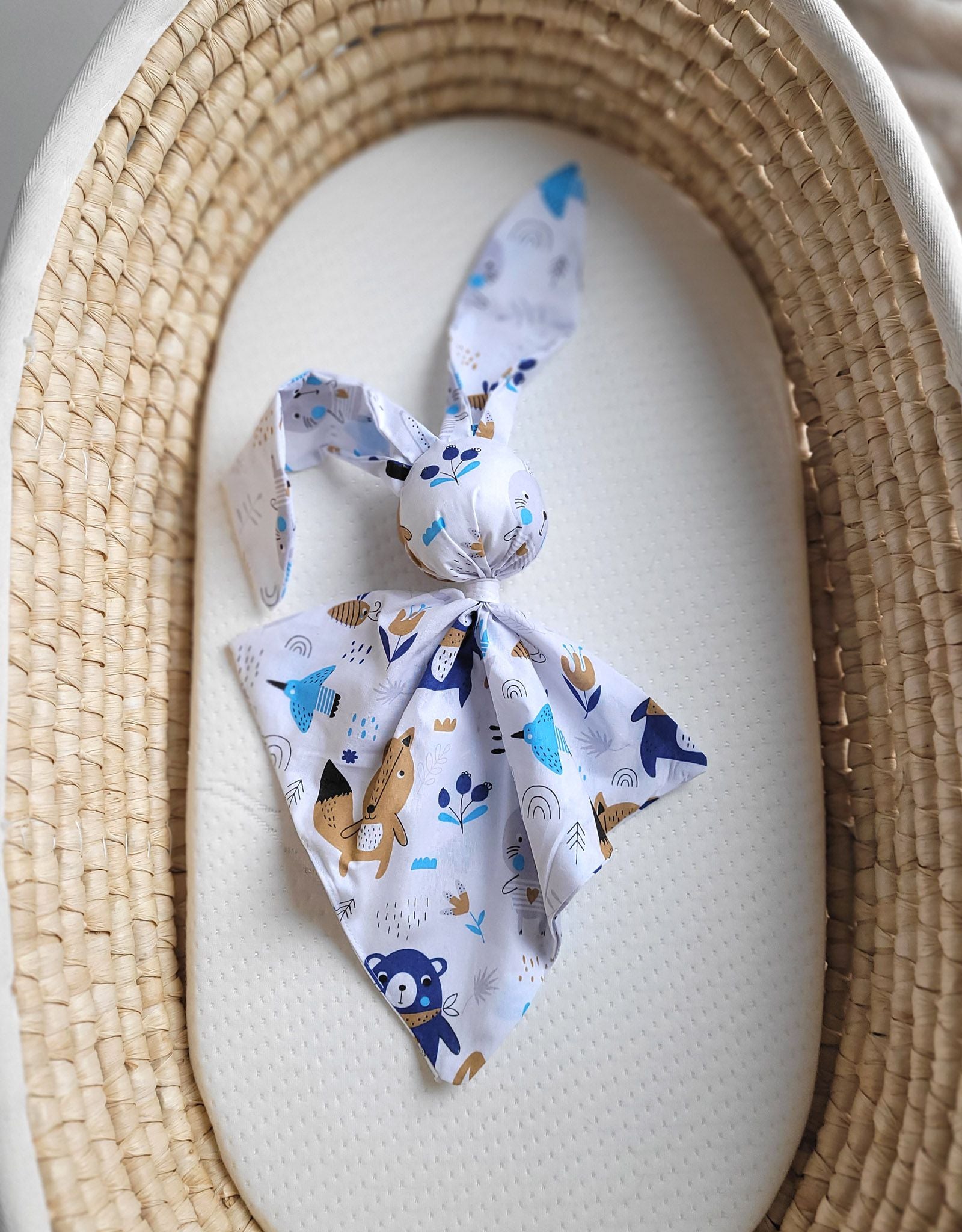 Knuffeldeken baby - knuffeldoekje - extra zacht en veilig katoen, dubbel gelaagd