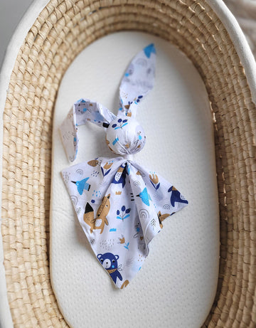 Knuffeldeken baby - knuffeldoekje - extra zacht en veilig katoen, dubbel gelaagd