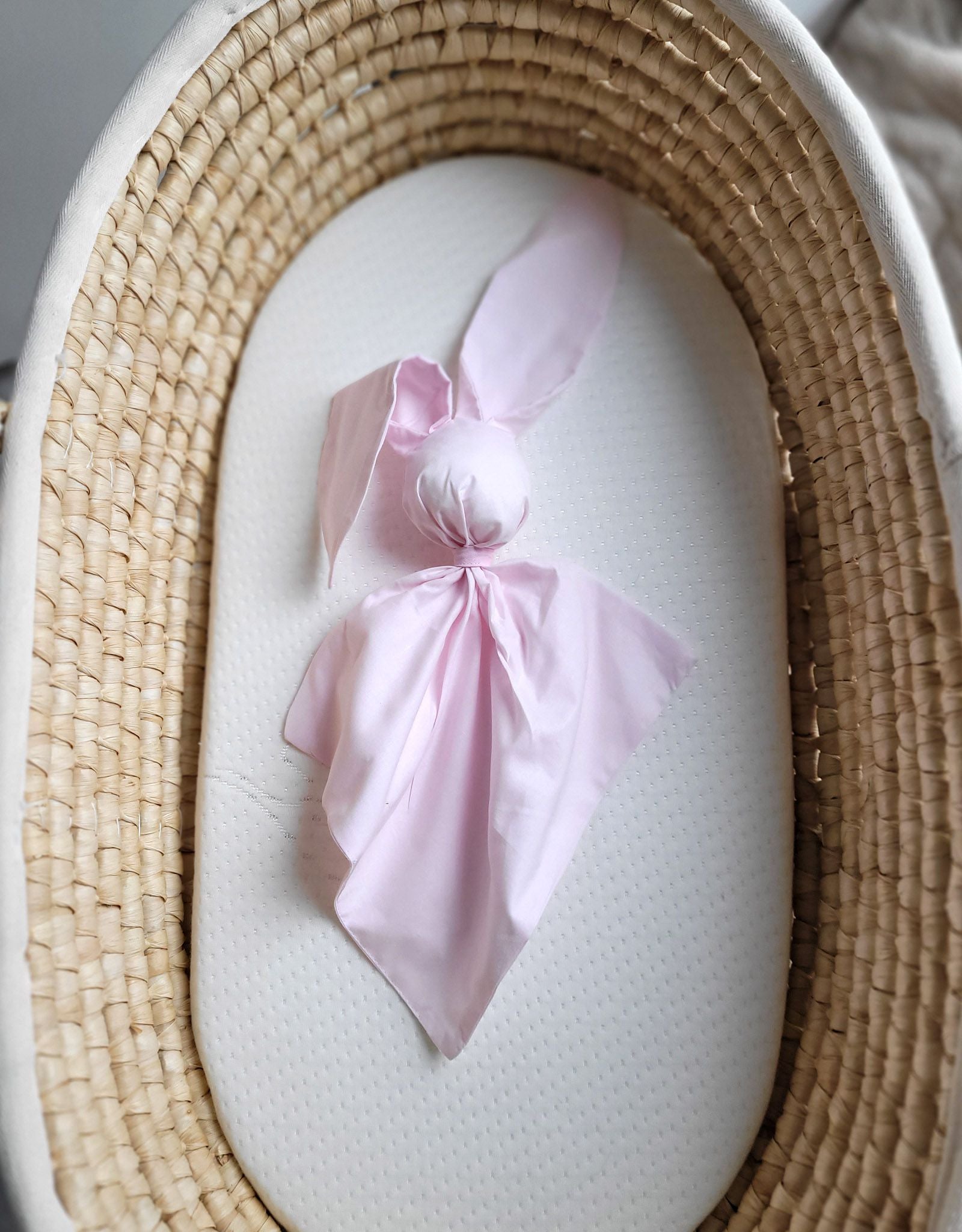 Konijnendeken baby – knuffeldekentje – extra zacht katoen, roze, wasbaar, ECO FILLBALL vulling