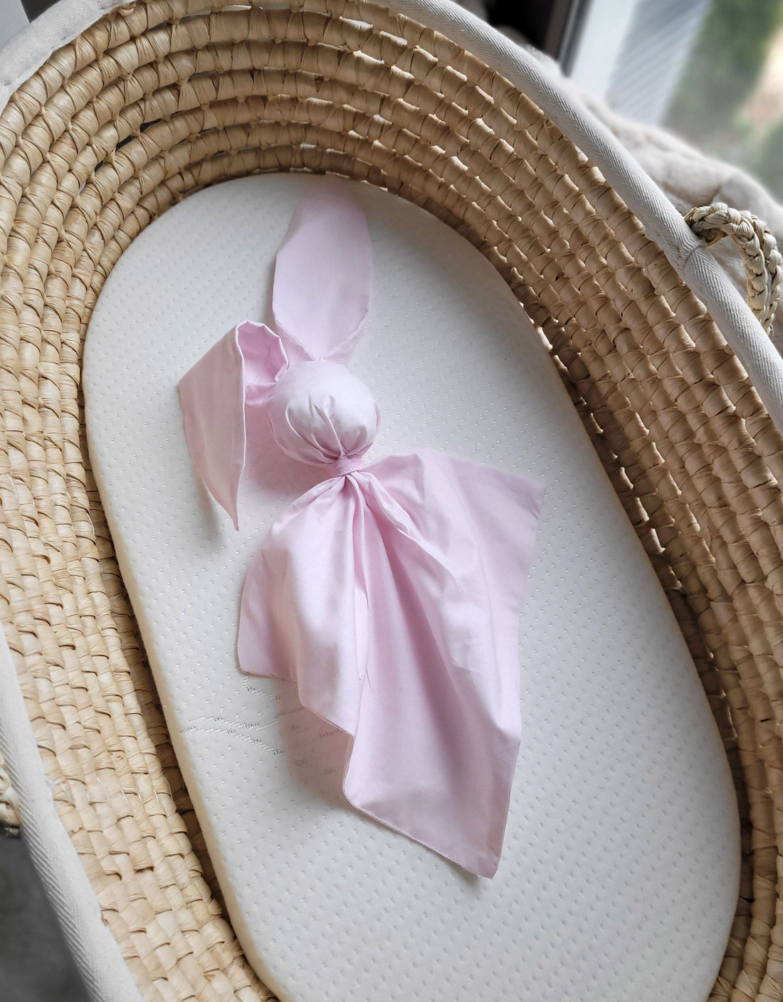 Konijnendeken baby – knuffeldekentje – extra zacht katoen, roze, wasbaar, ECO FILLBALL vulling