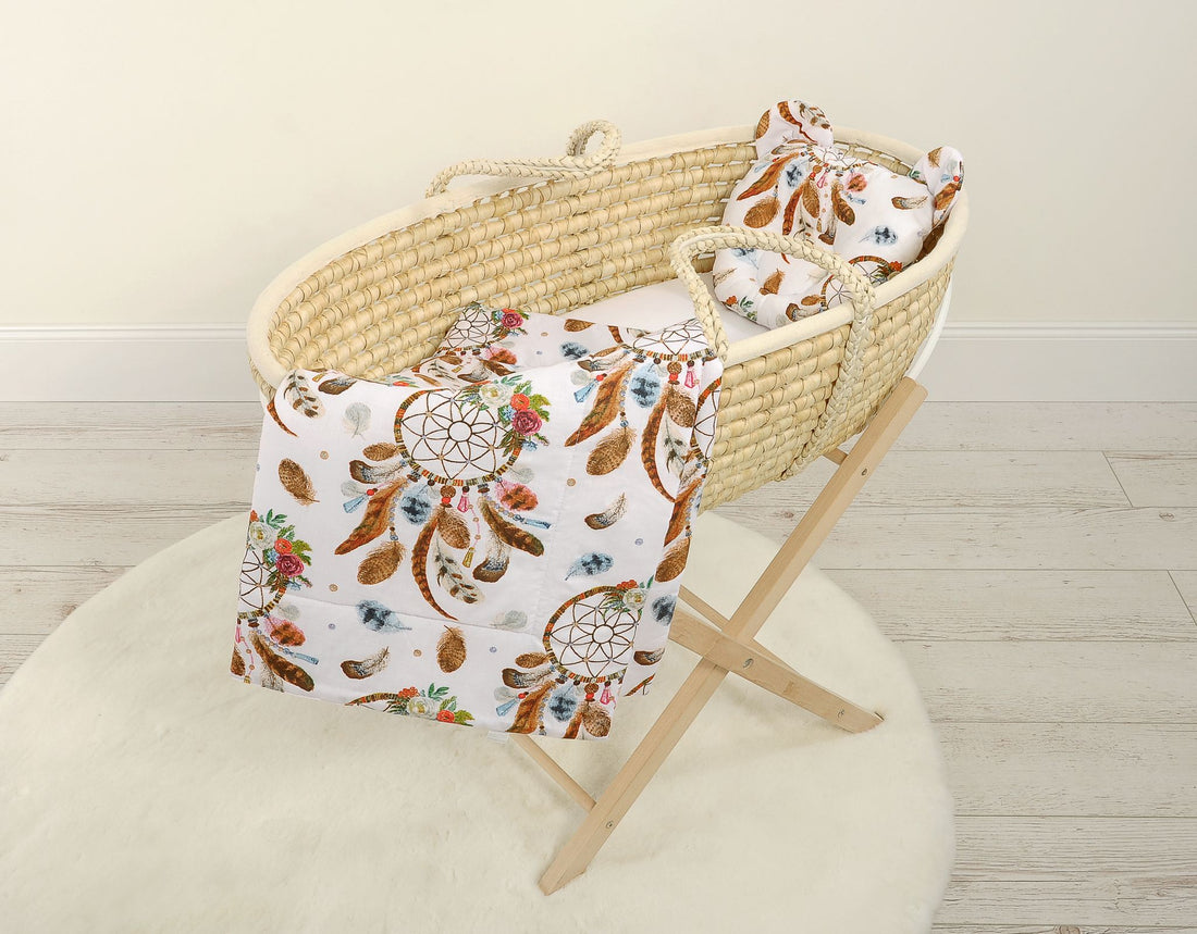 Babypakket 2-delig - babybeddenset - ademend Oeko-Tex katoen, voorkomt hoofdafplatting