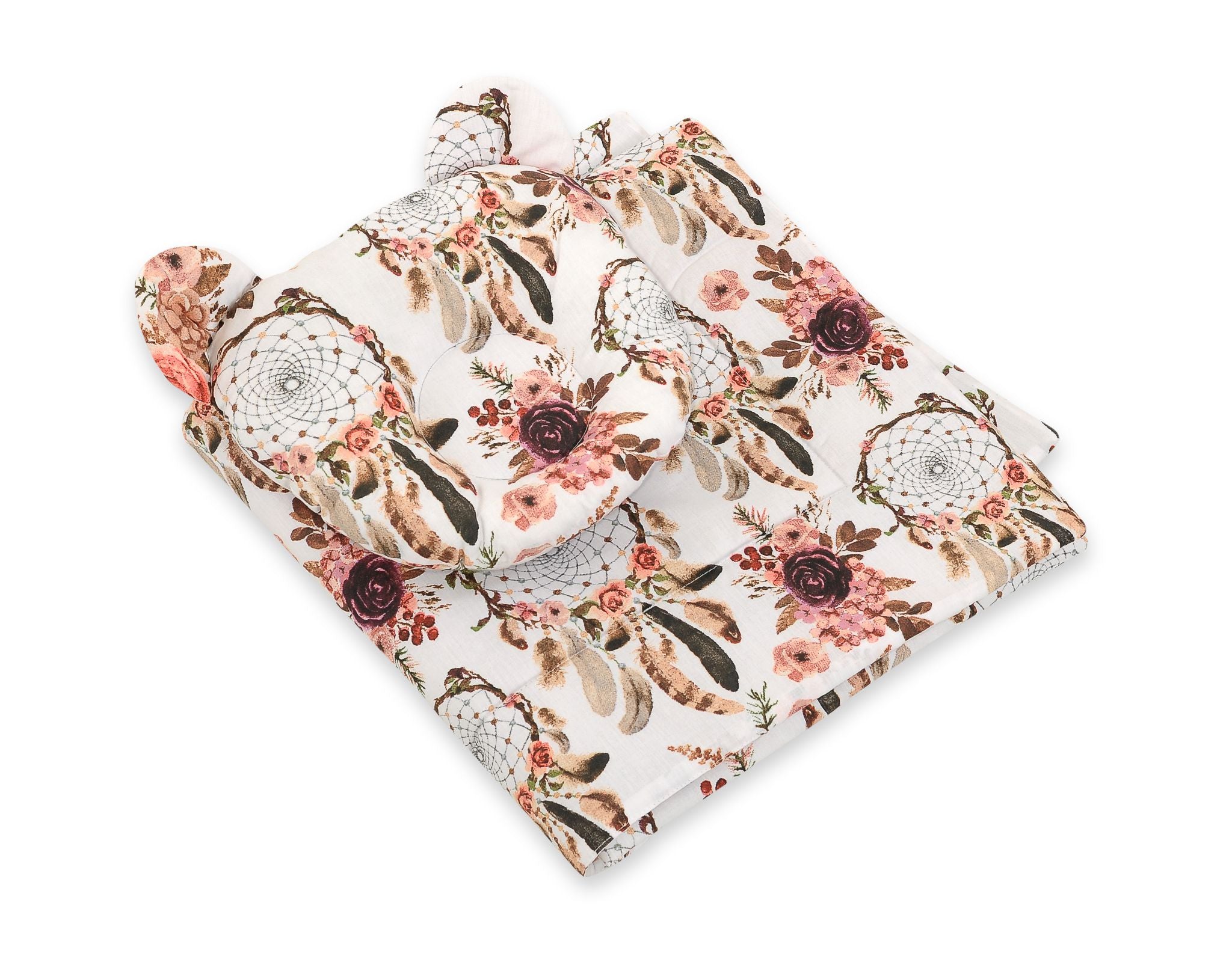 Babyledikant set, babybeddengoed, ademend & huidvriendelijk Oeko-Tex katoen – 2-delig