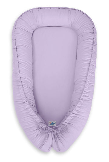 Baby nest, cocoon, knusse & veilige slaapplek – dubbelzijdig & verstelbaar – lila – BellaFurn