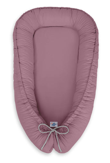 Baby nest, cocoon - dubbelzijdig, groeit mee en ademend - Premium BellaFurn Baby pastelviolet
