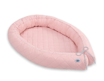 2-in-1 babynest cocon - wiegnestje - met gewatteerde bumper en matras, ademend en veilig