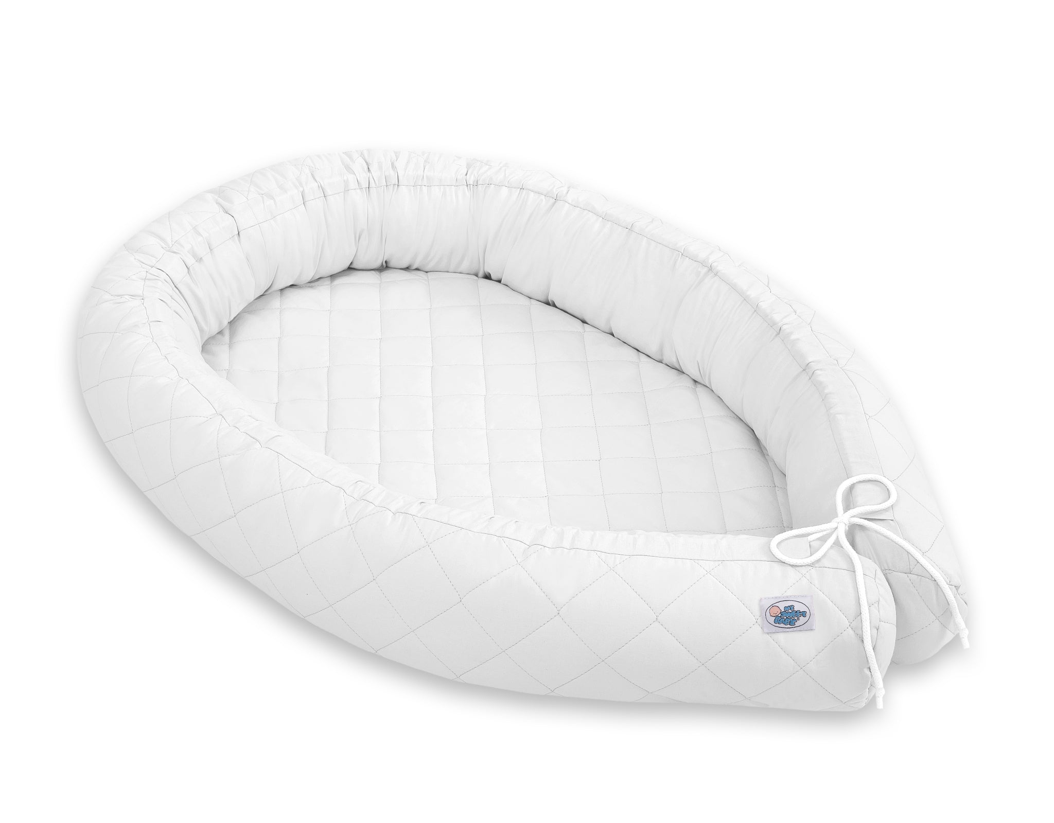 2-in-1 baby nest cocon - slangenkussen bumper - ademend en veilig slapen