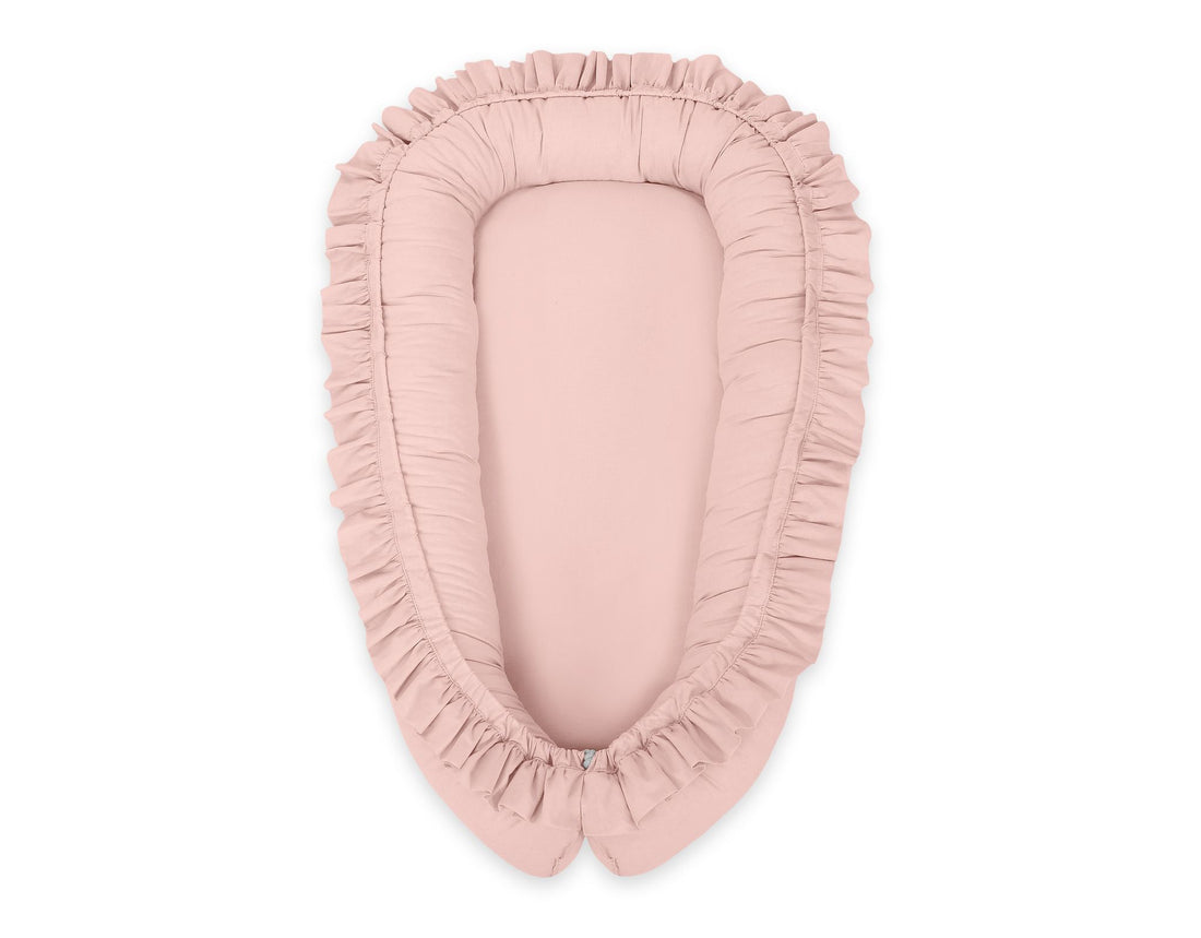 Babynestje, cocoon, veilig slapen - Oeko-Tex katoen - verstelbaar - BellaFurn - pastel roze