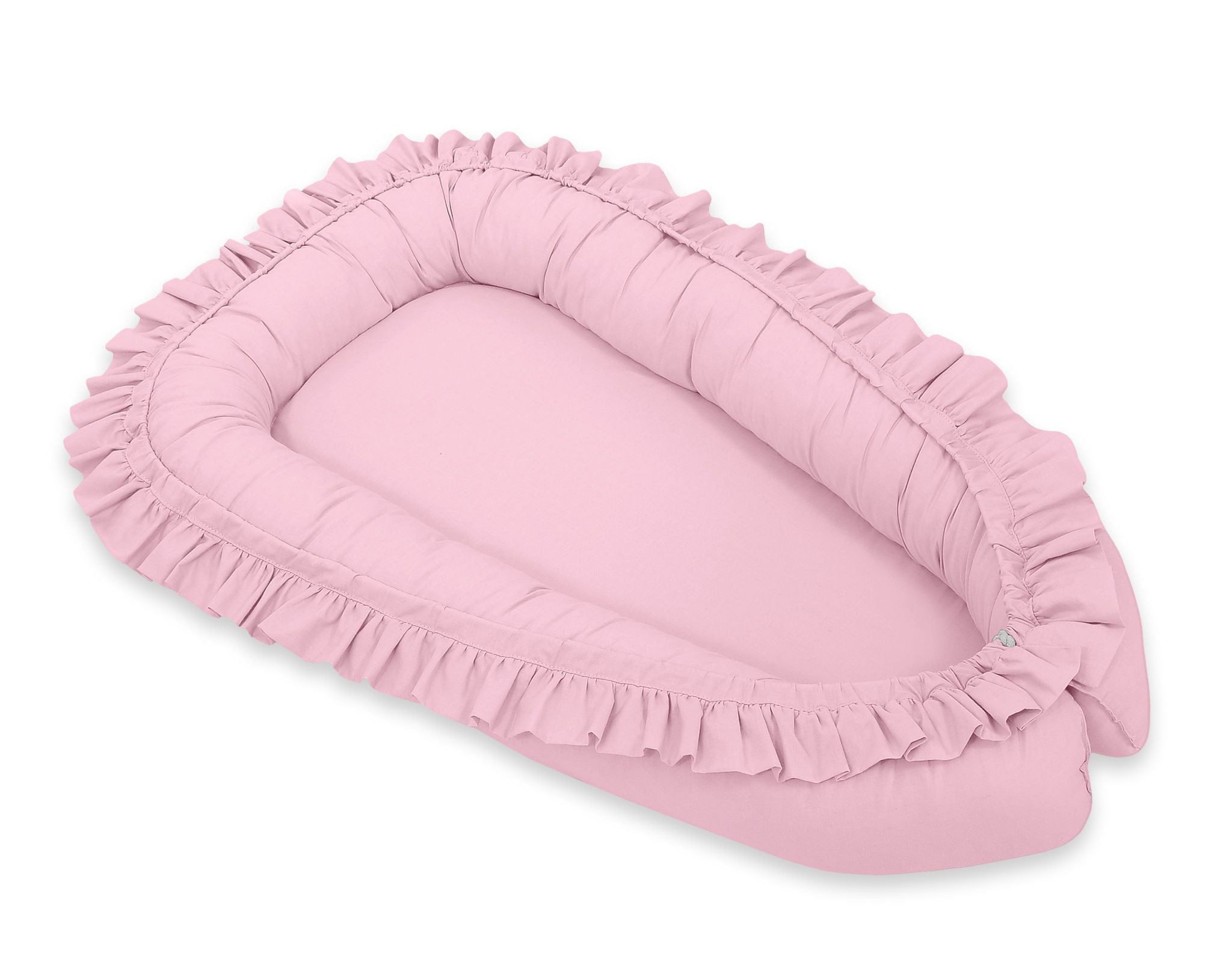 Baby nest – babynestje – Ökotex katoen – verstelbaar en knus – roze