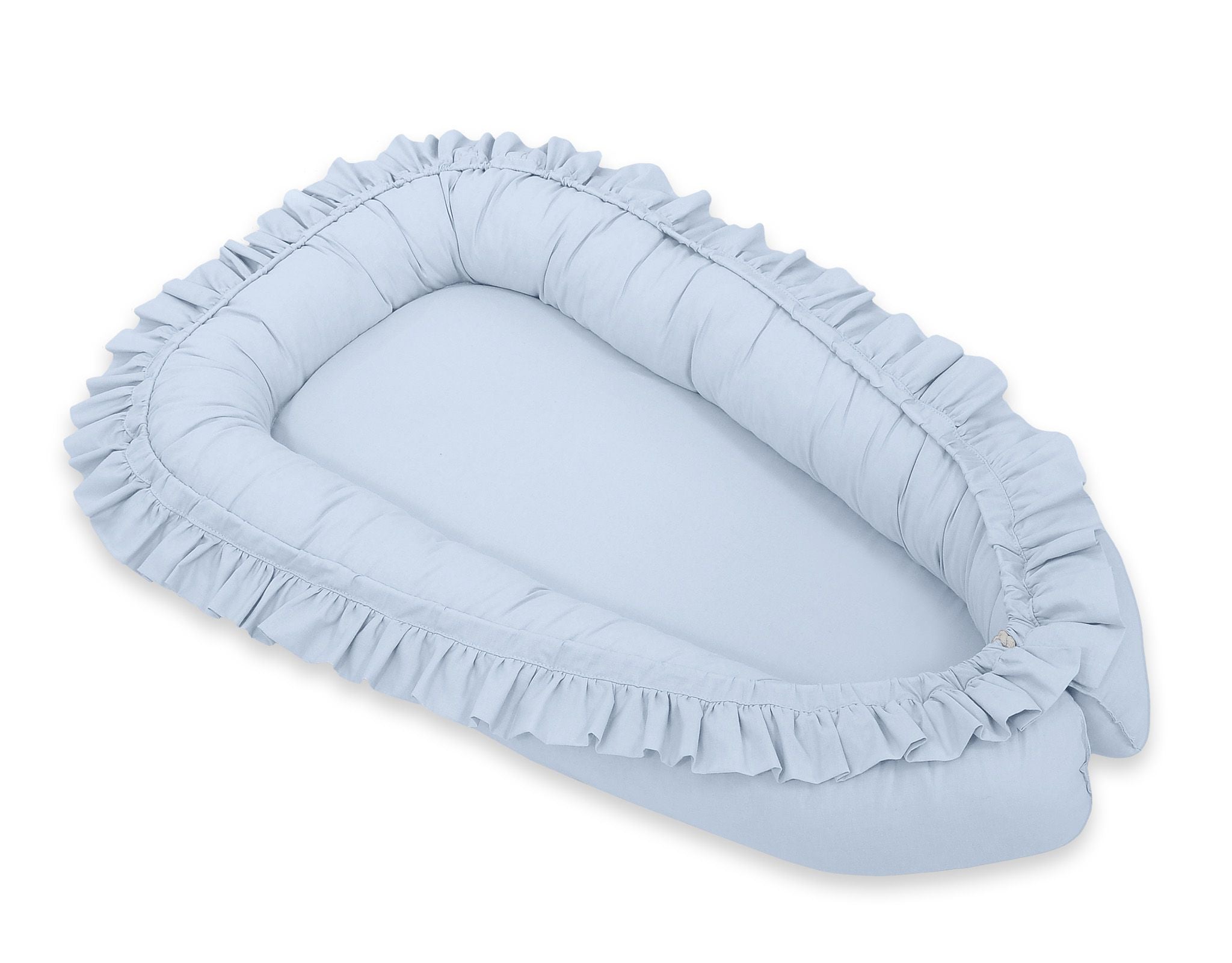 Baby nest, cocon, veilig & knus slapen - Oeko-Tex katoen - BellaFurn blauw