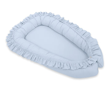 Baby nest, cocon, veilig & knus slapen - Oeko-Tex katoen - BellaFurn blauw