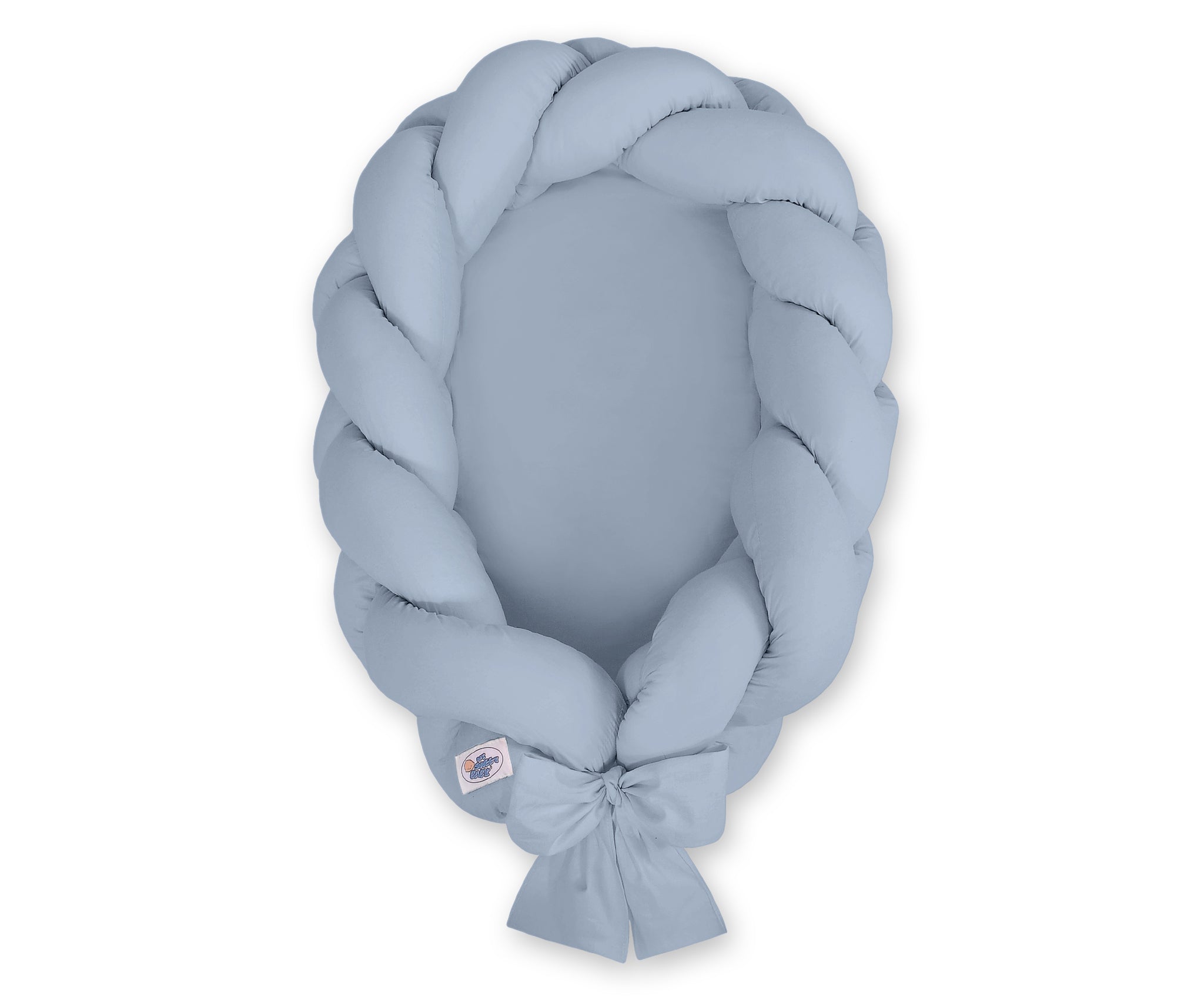 2-in-1 gevlochten baby nest - cocon - omvormbaar tot ledikant randbeschermer, hypoallergeen