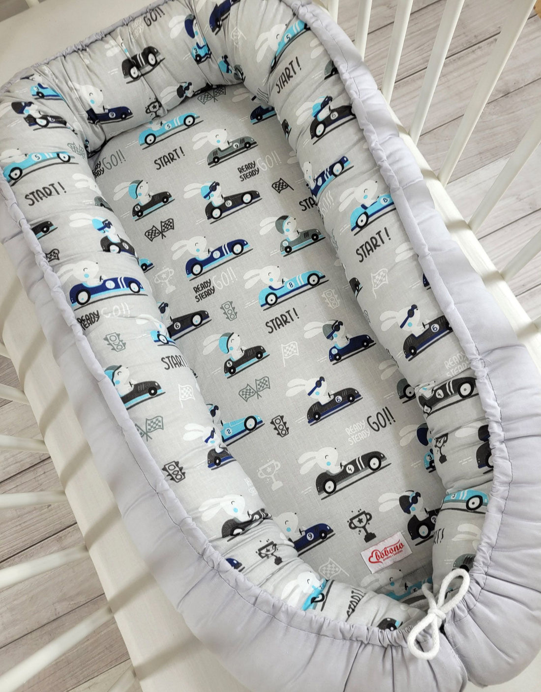 Dubbelzijdig baby nestje - cocoon wiegnest - veilig en geborgen slapen voor je baby