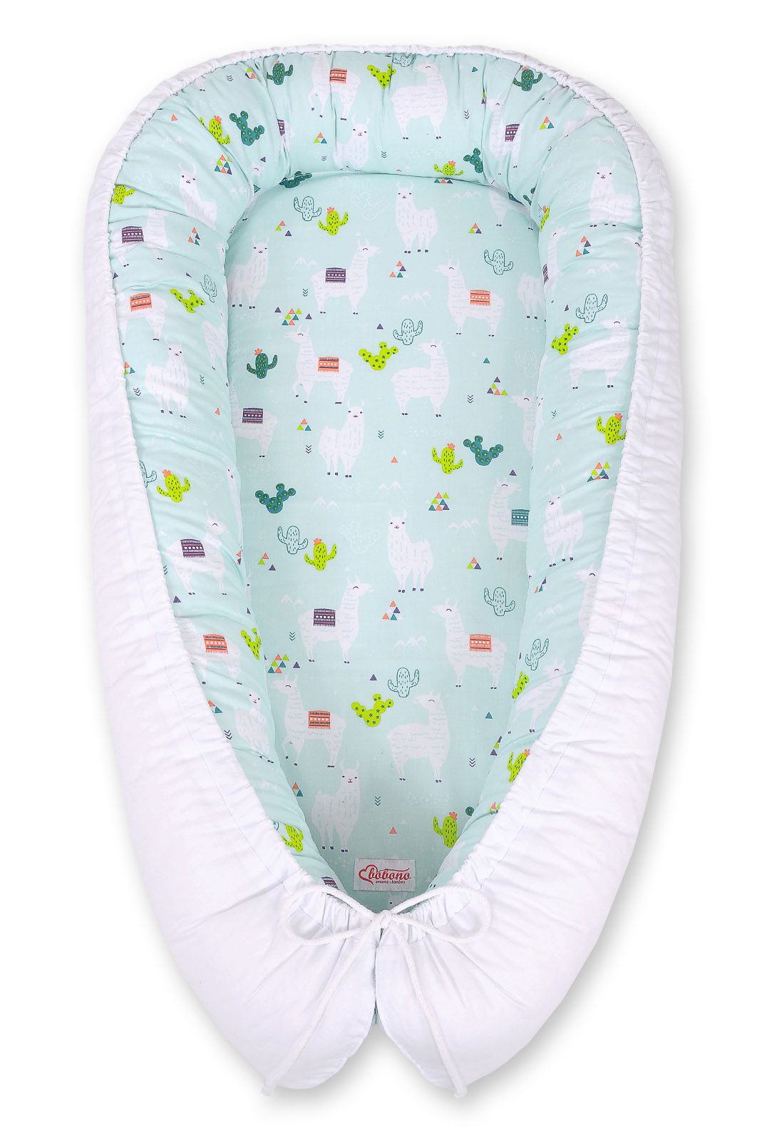 Baby nestje - cocoon - verstelbaar en veilig slapen, Oeko-Tex katoen, dubbelzijdig, Bobono