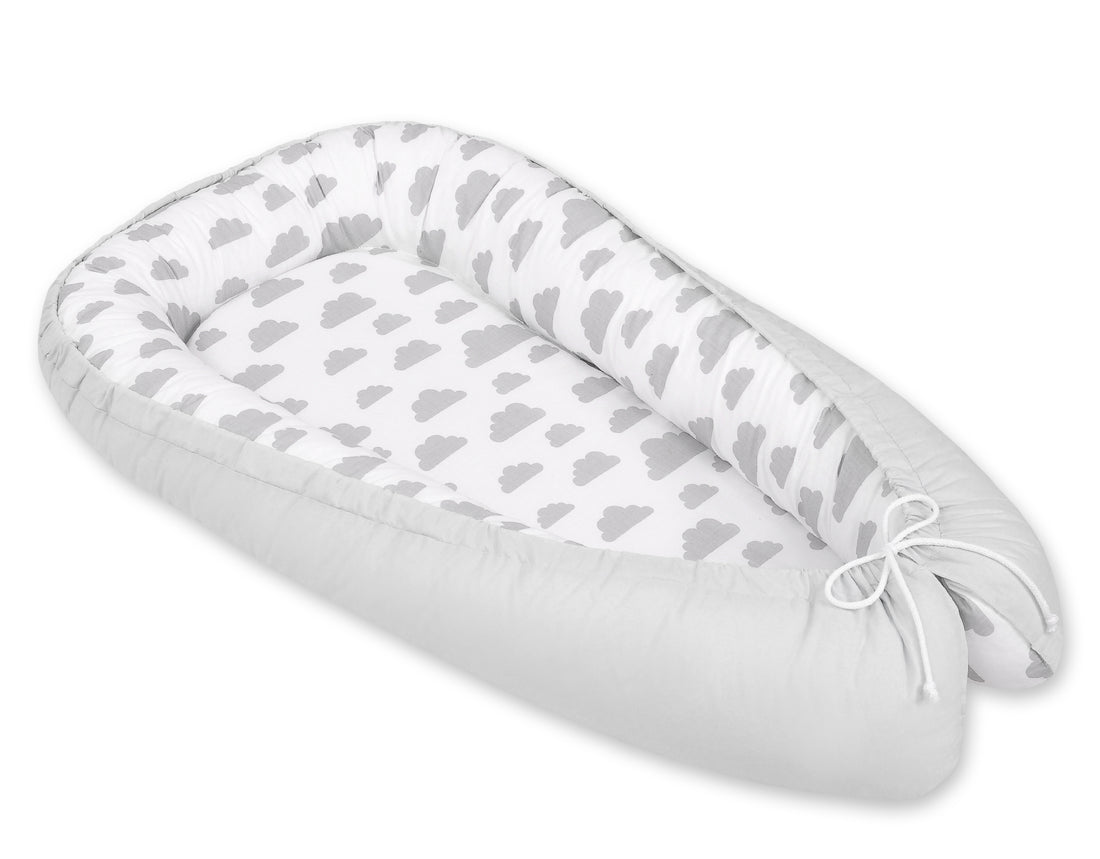Baby nestje - cocoon - meegroeiend & Oeko-Tex katoen, veilig slapen, dubbelzijdig design