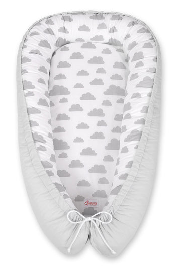 Baby nestje - cocoon - meegroeiend & Oeko-Tex katoen, veilig slapen, dubbelzijdig design