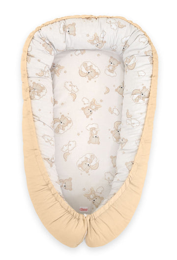 Baby nest cocoon - babynestje - extra knus & veilig, Oeko-Tex katoen, verstelbaar, omkeerbaar