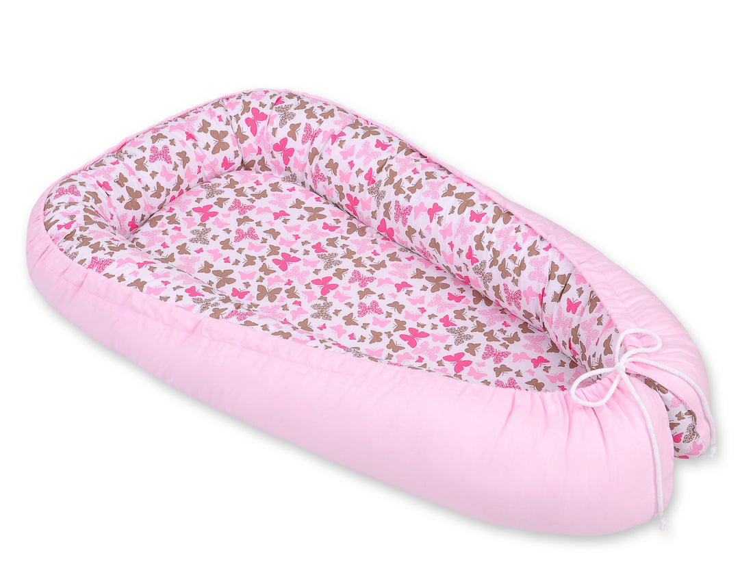 Baby nest - babynestje - Oeko-Tex katoen, verstelbaar, dubbelzijdig, veilig en comfortabel