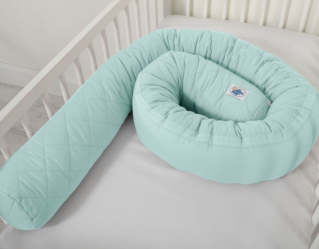 2-in-1 babynest - gewatteerde babycocon - met hoofdbeschermer, ademend en multifunctioneel