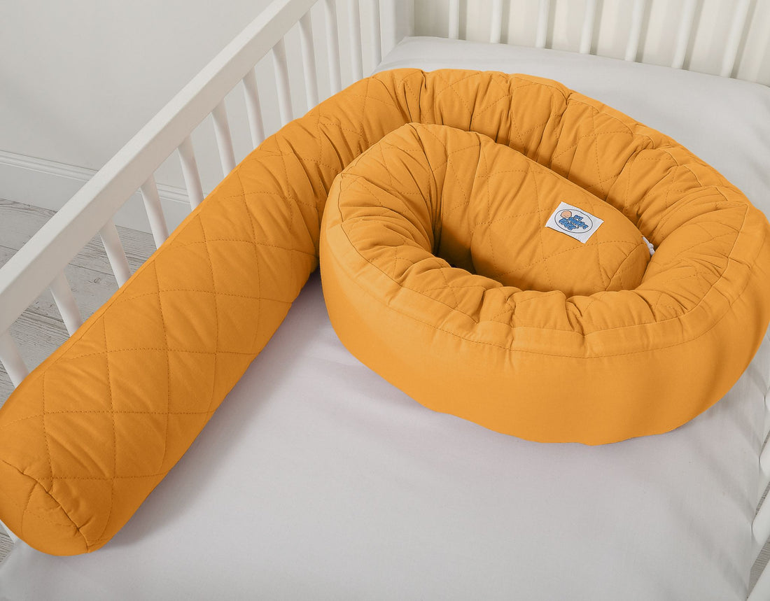 Babynest cocon - slangenkussen bumper - comfortabel en ademend slaapplekje