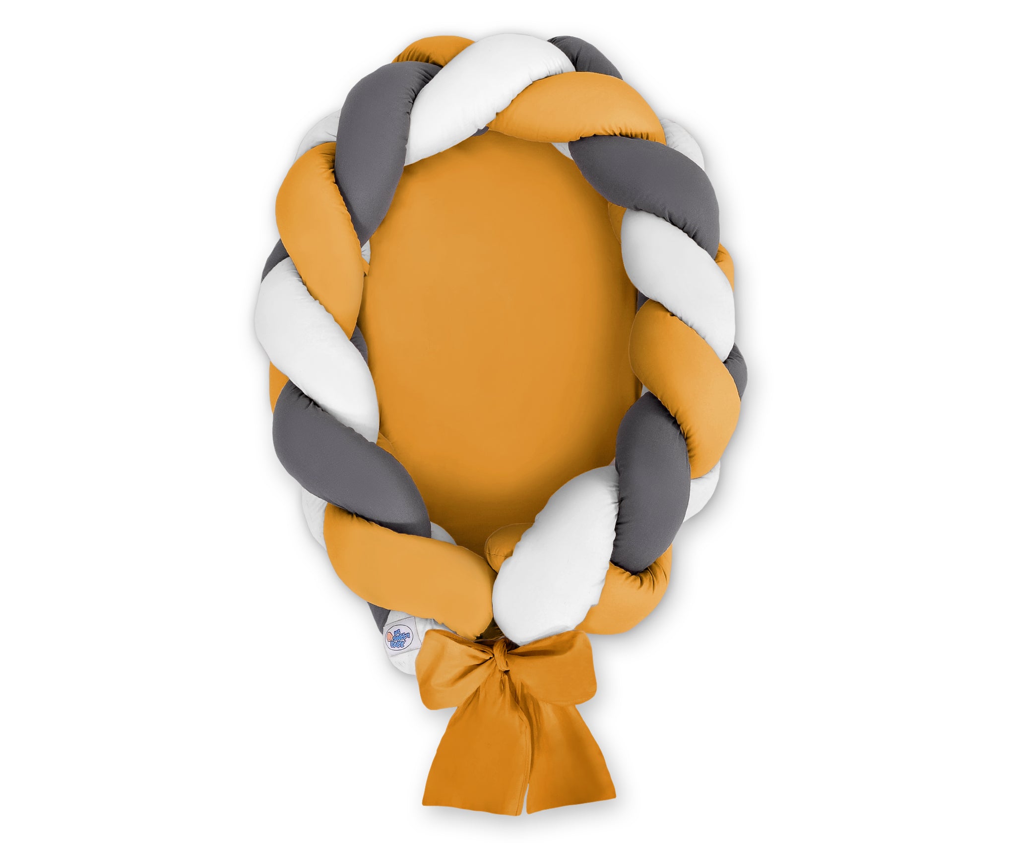 Flätad babynest 2-i-1 - sängskydd för babyn - konvertibel för en säker och mysig sovplats