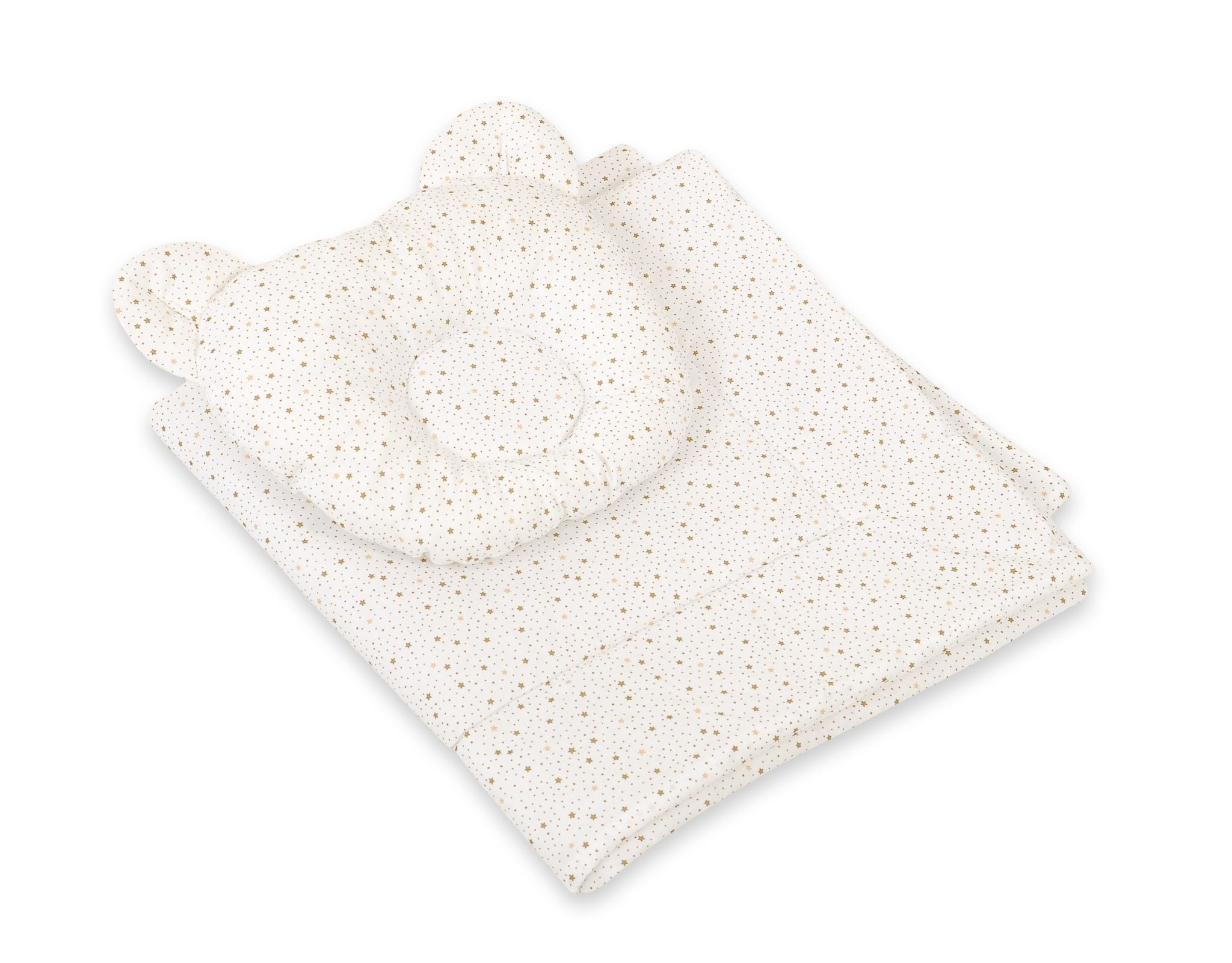 2-delige babybedset – wiegdeken – voorkomt hoofdafplatting, ademend & veilig katoen