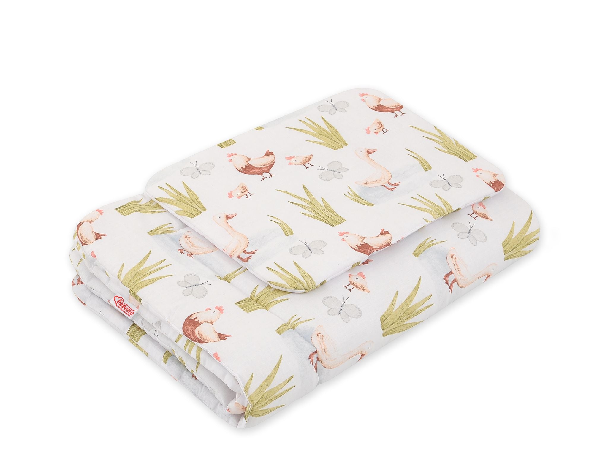 2-delige babybeddenset – newborn set – ademend en veilig katoen