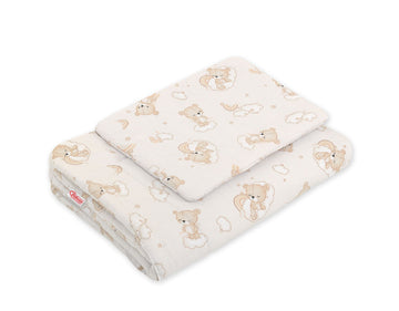 2-delige babybeddenset - wiegset - ademend & zacht katoen voor optimaal comfort
