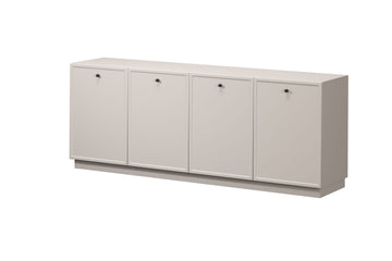 Lorini Vierdeurs Ladekast met 4 planken – Modern | Kleur: Kasjmier | 200x77x45 cm