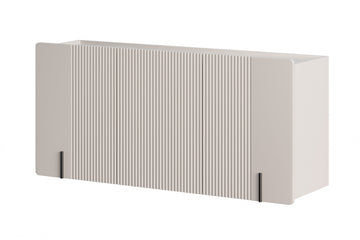 Malmi hangende ladekast 150 cm - Modern design met soft-close deuren | Kasjmier/Crema Bianca/Zwart