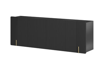 Malmi Hangende Ladekast 200 cm - Matzwart met Gouden Accenten | Kleur: Mat Zwart/Goud