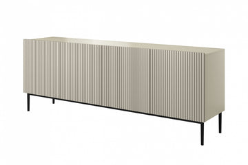 Nicole ladekast 200 cm met 4 deuren - Modern design en verstelbare planken | Kleur: Kasjmier