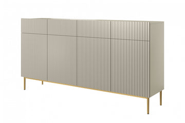 Nicole ladekast 4 laden met push-to-open - Modern design | Kleur: Kasjmier | Maat: 200x105x45 cm