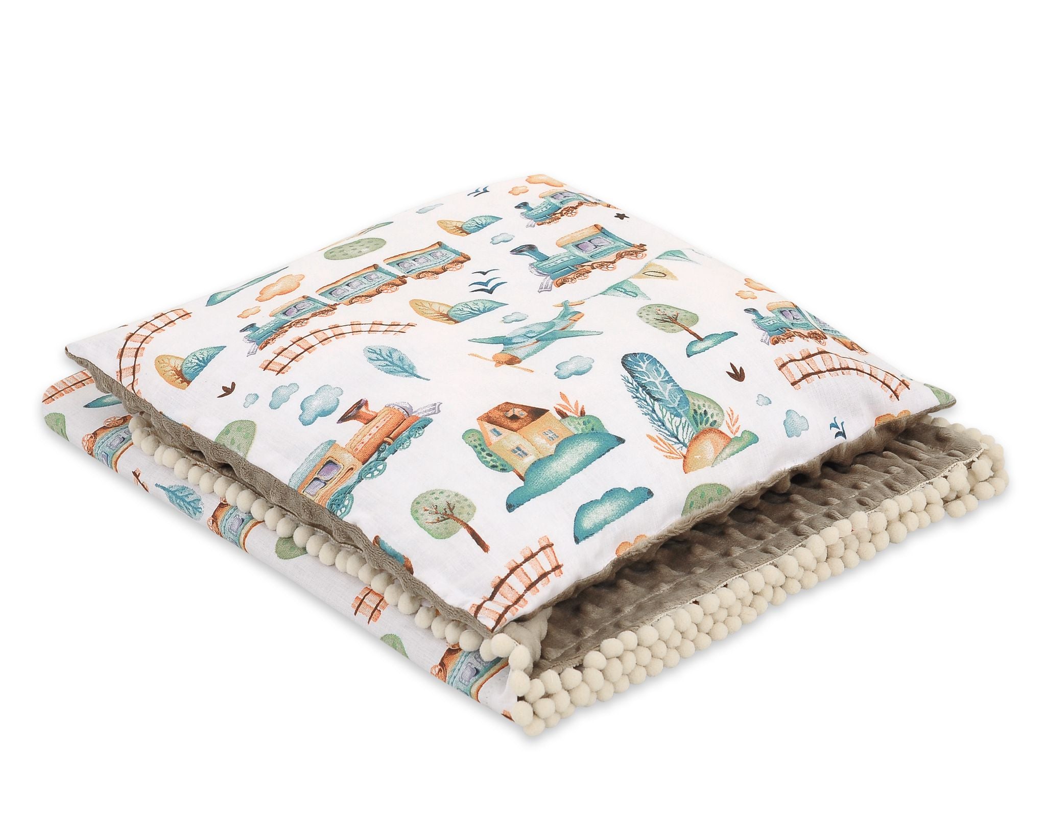 Babyset minky deken & kussen - wiegset - extra zacht en warm voor onderweg & thuis