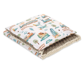 Babyset minky deken & kussen - wiegset - extra zacht en warm voor onderweg & thuis