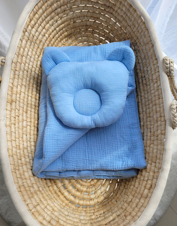 2-delige babydekbedset - muslin beddenset - ademend & zacht katoen