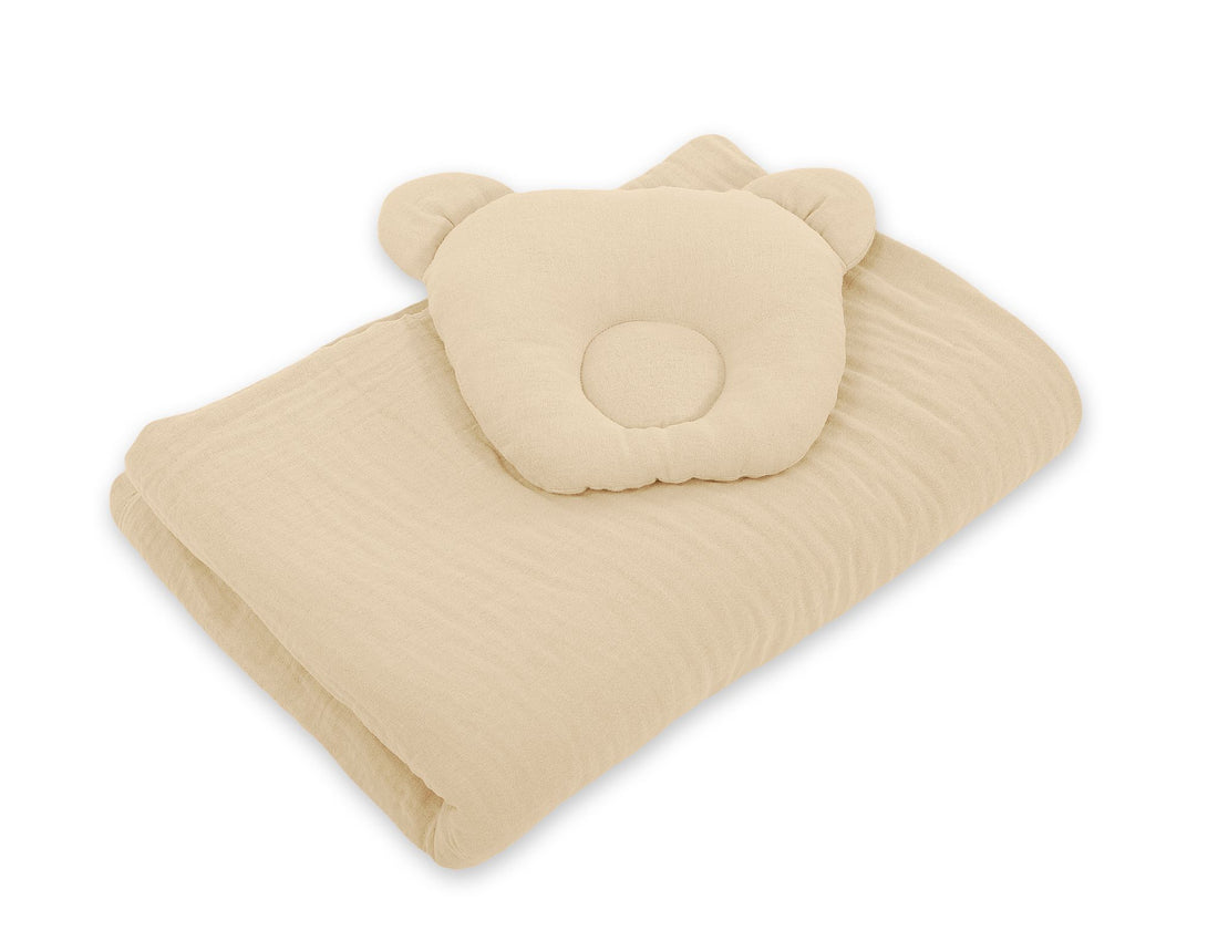 2-delige baby dekbedset - muslin beddengoed - ademend & thermoregulerend