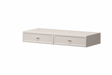 Lorini Hangende Kaptafel met 2 Lades - Modern & Minimalistisch | Kleur: Kasjmier | Maat: 100x15x41