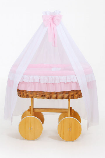 Wiegmand rotan Bellamy - babymand - duurzaam, handgevlochten en inclusief luxe bedtextiel