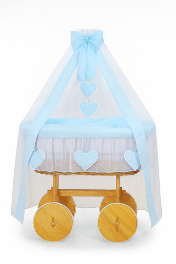 Wicker Mand Drape Babywieg Handgemaakt - Natuurlijk en Comfortabel Slapen