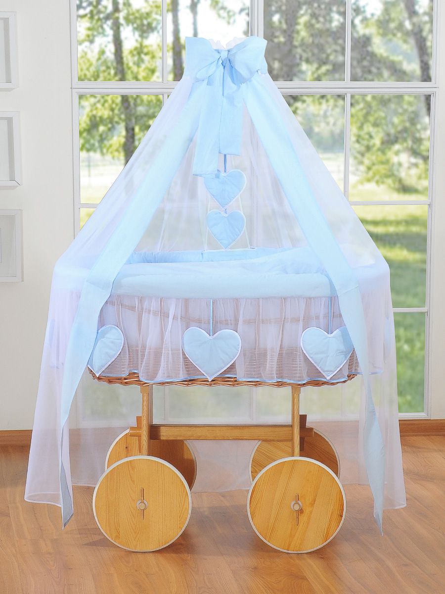 Wicker Mand Drape Babywieg Handgemaakt - Natuurlijk en Comfortabel Slapen