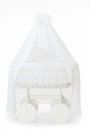 Handgjord rottingsäng Deluxe Little Angel - babysäng - naturlig och säker sömn